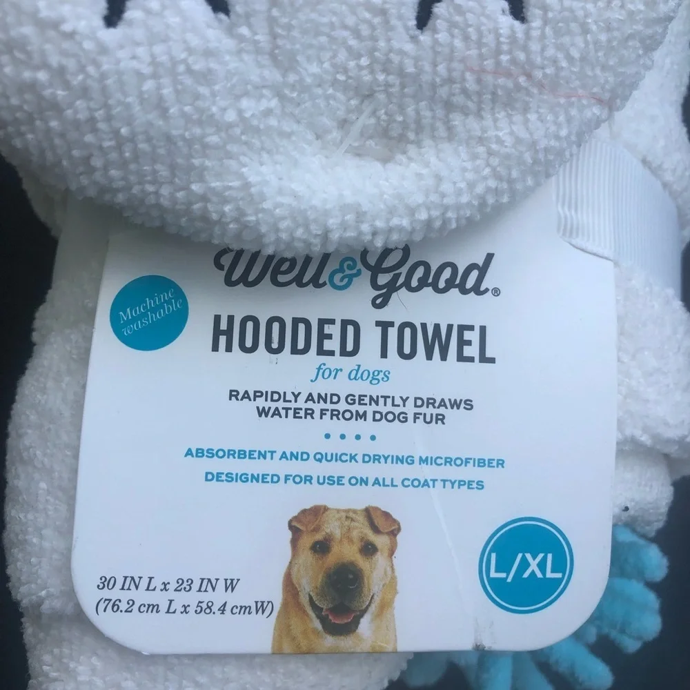 NWT Unicorn Dog Towel Fast Dry Well & Good L/XL